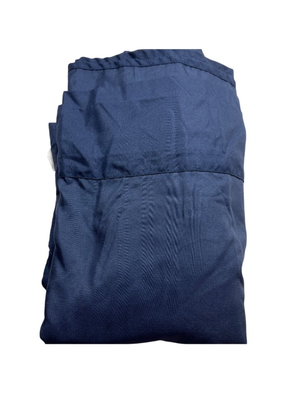 Twin Size Flat Sheet In Navy Blue 100% Polyester For Comfortable Sleep 91i